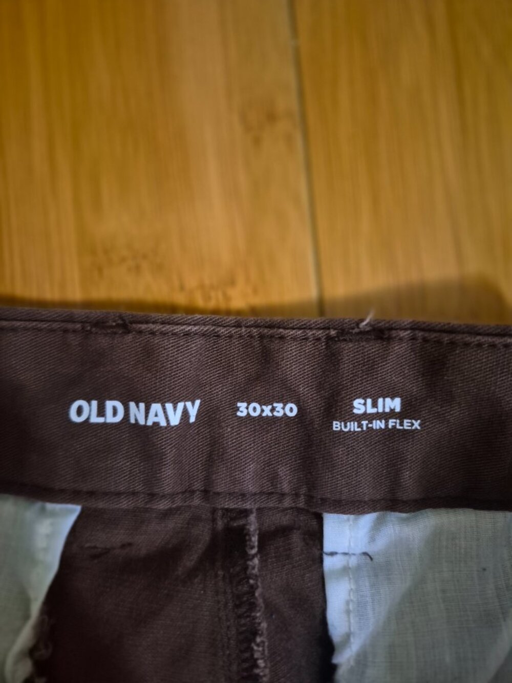 Men's Brown Slacks - Picture 2 of 3